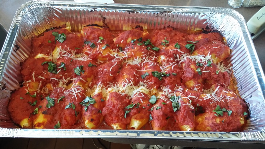 Stuffed shells tray