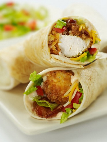 Crispy Chicken BLT Wrap