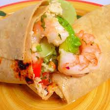 Avocado Shrimp Coleslaw Wrap