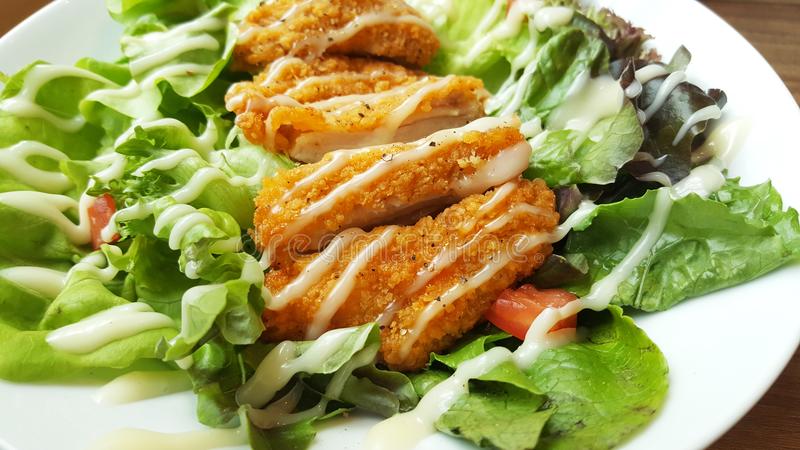 Crispy Chicken Ceaser Salad